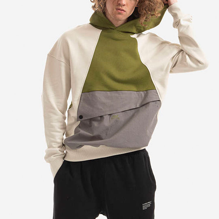 A-COLD-WALL* Flap-pocket Panelled Hoodie 'Off White' ACWMW060BONE