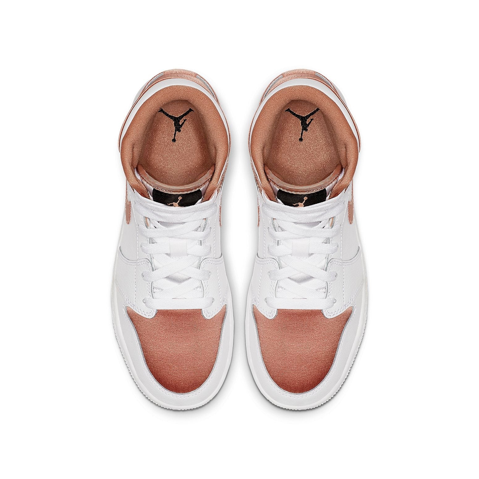 (GS) Air Jordan 1 Mid 'White Rose Gold' 555112-190