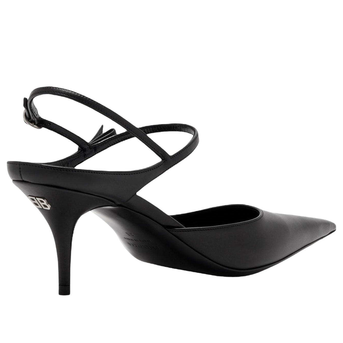 (WMNS) Balenciaga Avenue Bow Slingback 'Black Silver' 865844WBDH51081