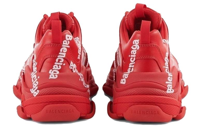 Balenciaga Triple S Sneakers 'Allover Logo Red' 536737W2FAB6090