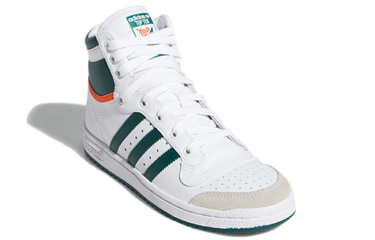 (GS) adidas Top Ten High J 'White Collegiate Green' EF2831