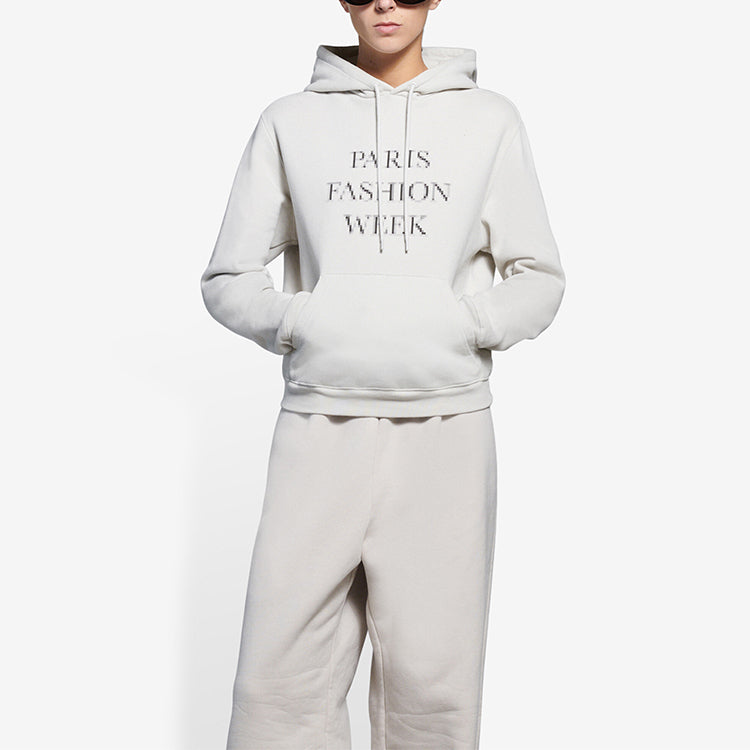(WMNS) Balenciaga SS21 Fashion Week Shrunk Hooded Sweatshirt Grey 657683TKV852984
