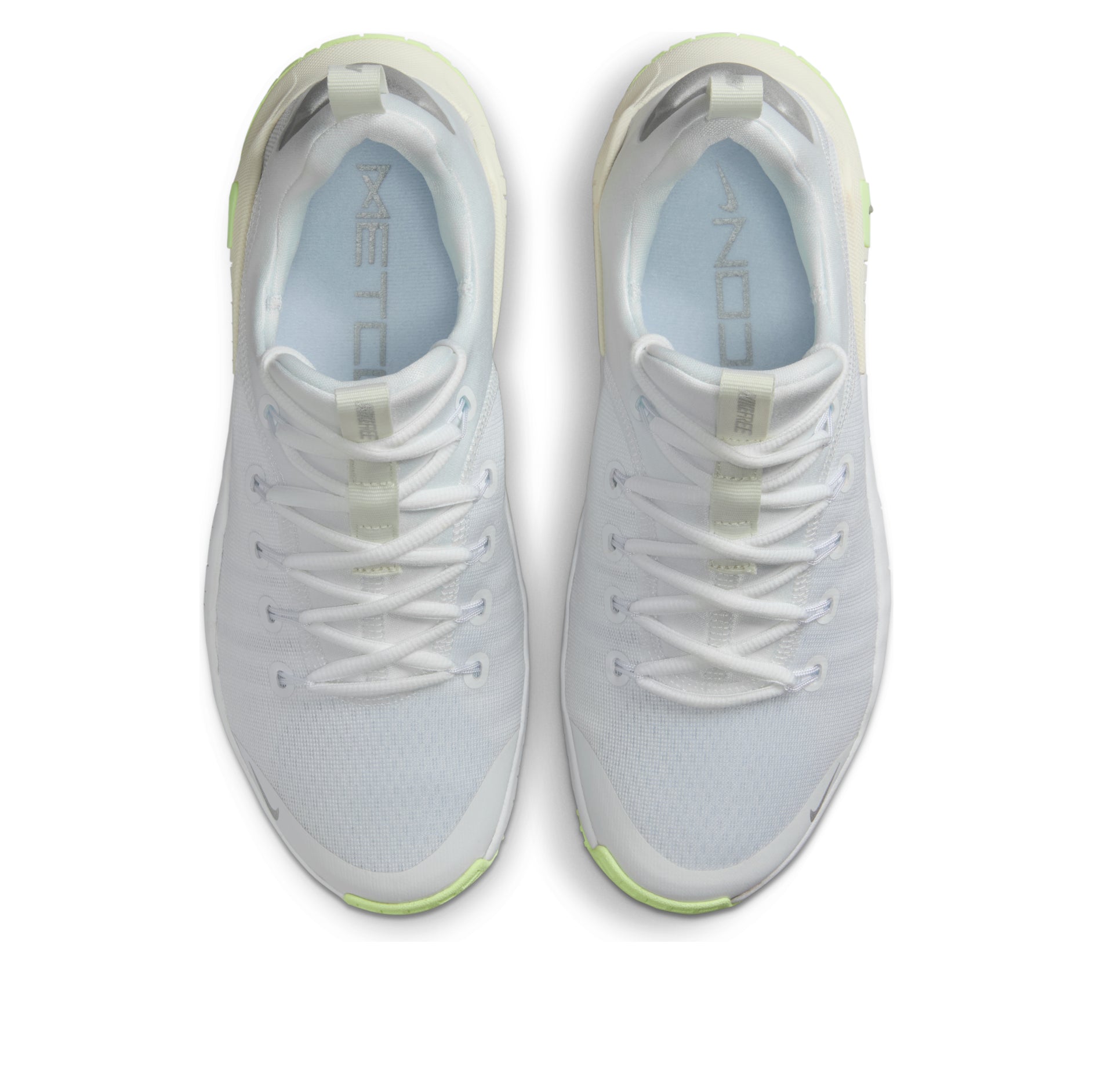 (WMNS) Nike Free Metcon 6 'White Metallic Silver Barely Volt' FJ7126-108