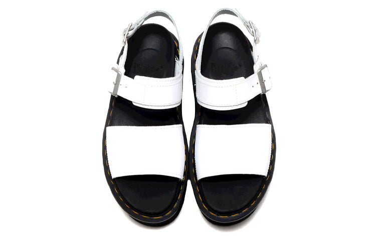 (WMNS) Dr. Martens Voss Leather Thick Bottom Sandals White 26725100