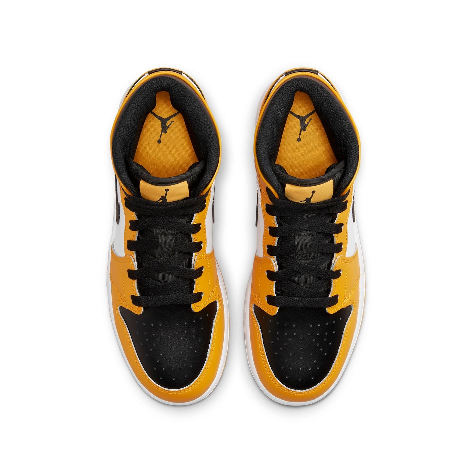 (GS) Air Jordan 1 Mid 'Reverse Yellow Toe' 554725-701