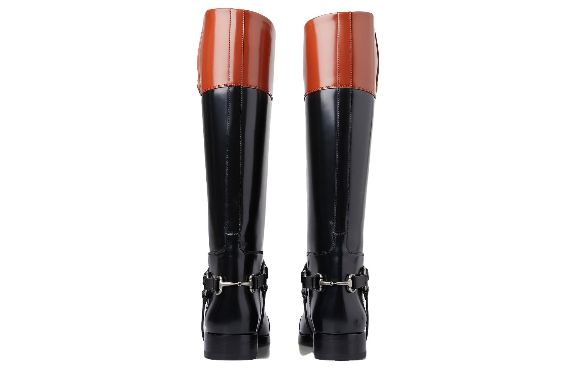 (WMNS) Gucci Knee-high Boot With Harness 'Black Brown' 674670-DS8J0-1079