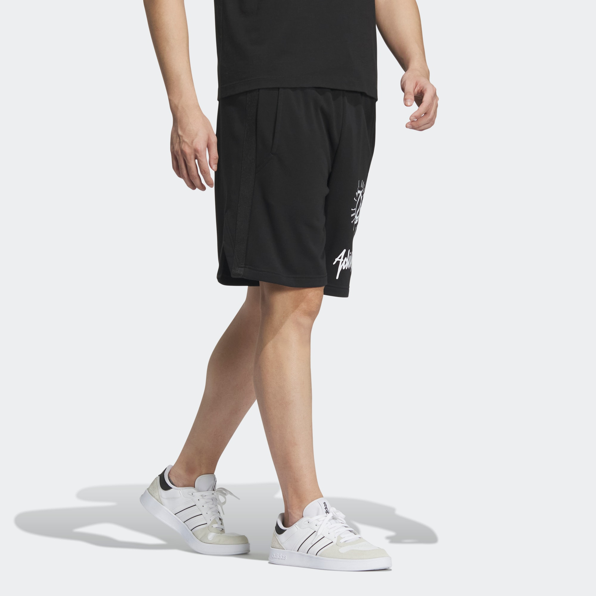 adidas Neo Basketball Shorts 'Black' IA6793