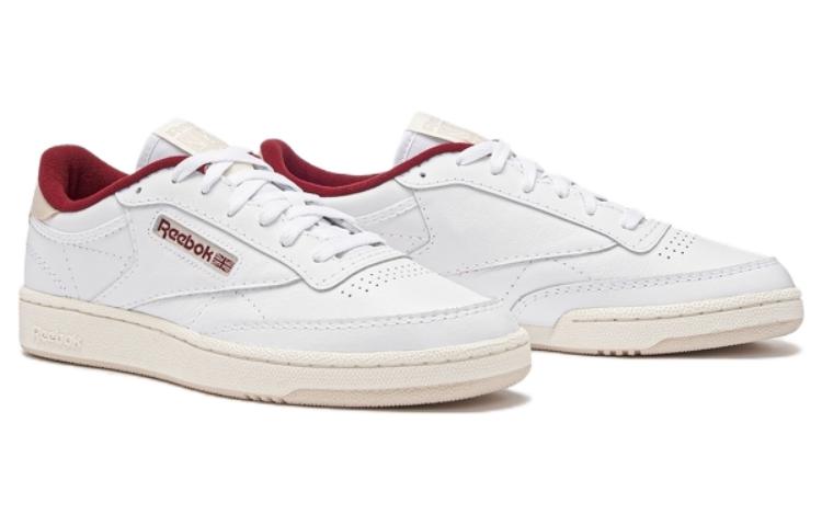 Reebok Club C85 Shoes 'White Classic Maroon' 100032972