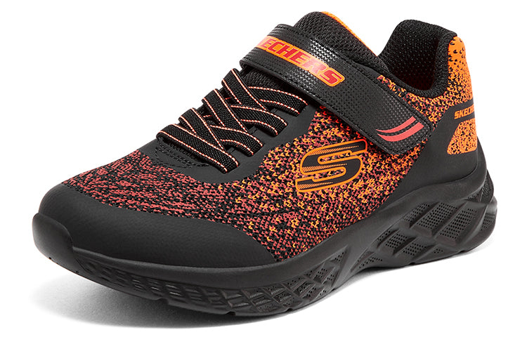 (GS) Skechers Microspec 2.0 Tromson 'Black Red Orange' 403920L-BKRD