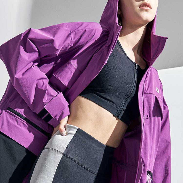 (WMNS) FILA Athletics Splicing Contrasting Colors Hooded Jacket Purple A51W031712F-PU