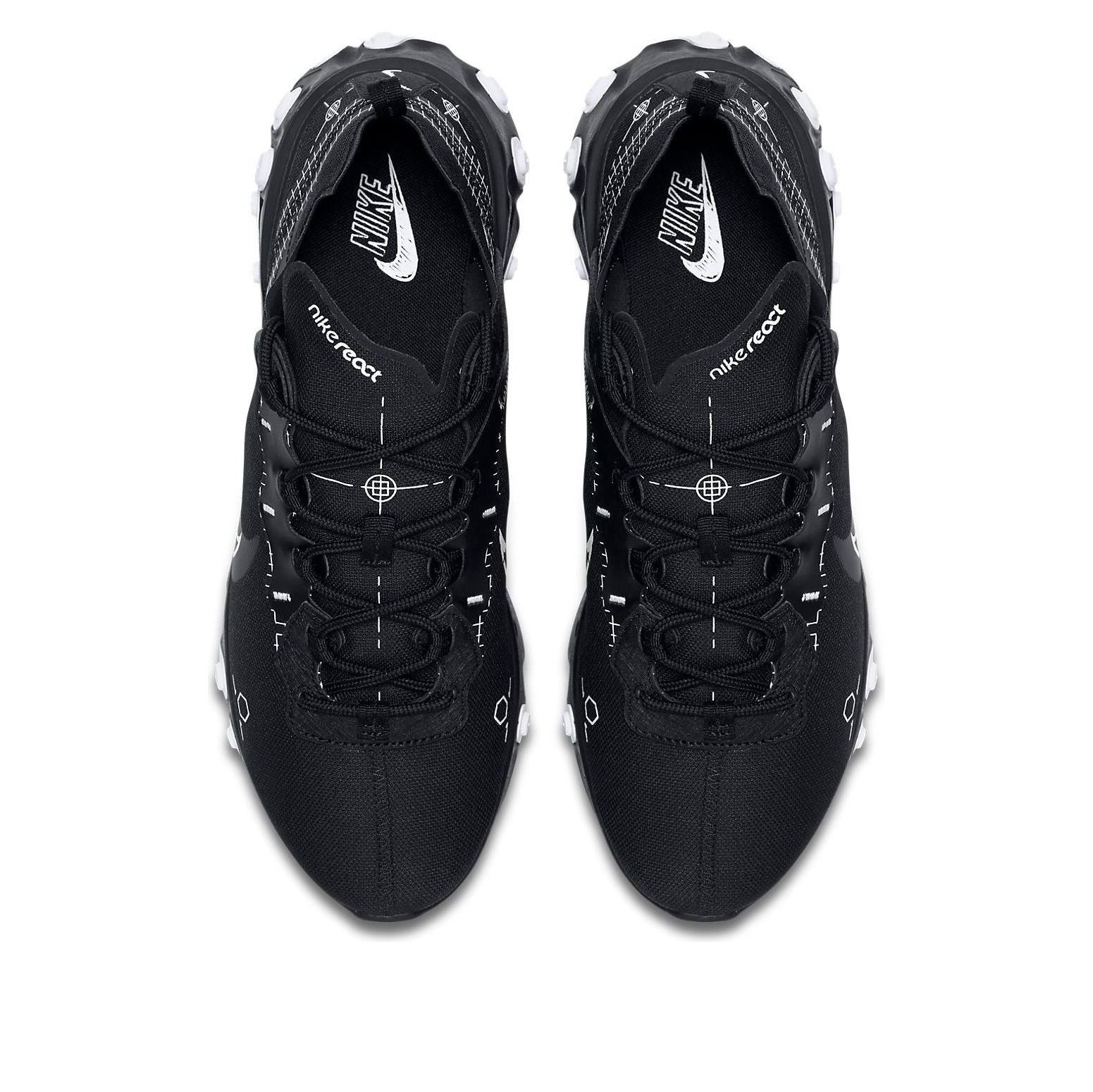 Nike React Element 55 'Reverse Schematic - Black' CU3009-001