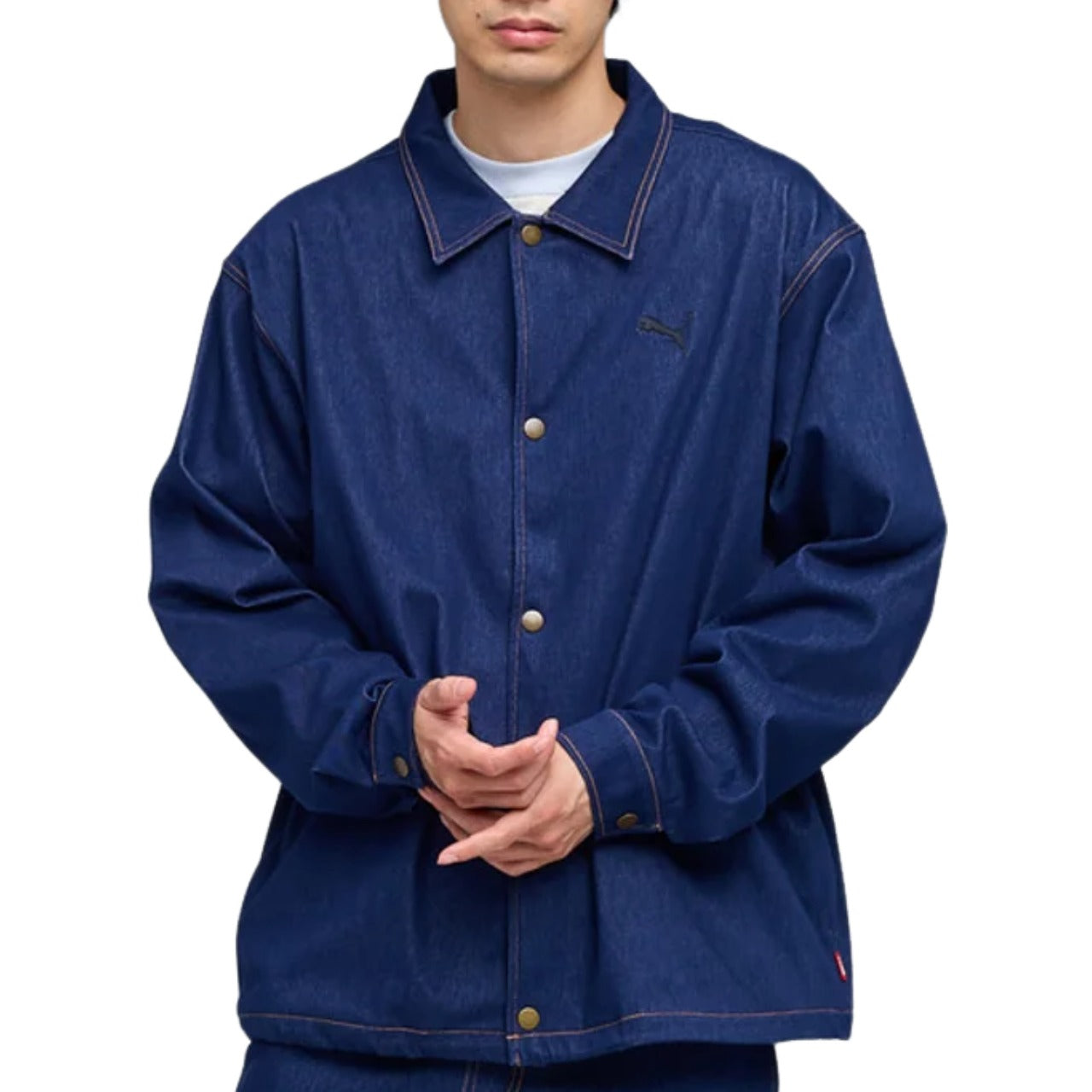 PUMA ESS Elevated Denim-Like Jacket 'Navy' 693736-06