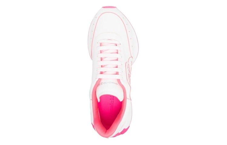 (WMNS) Alexander McQueen Sprint Runner 'White Bright Pink' 718361WIC9D8955