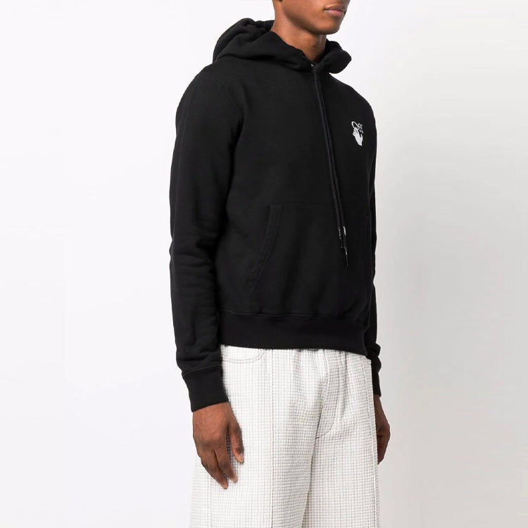 Off-White FW21 Arrow Pattern Long Sleeves Version Black OMBB034F21FLE0021084