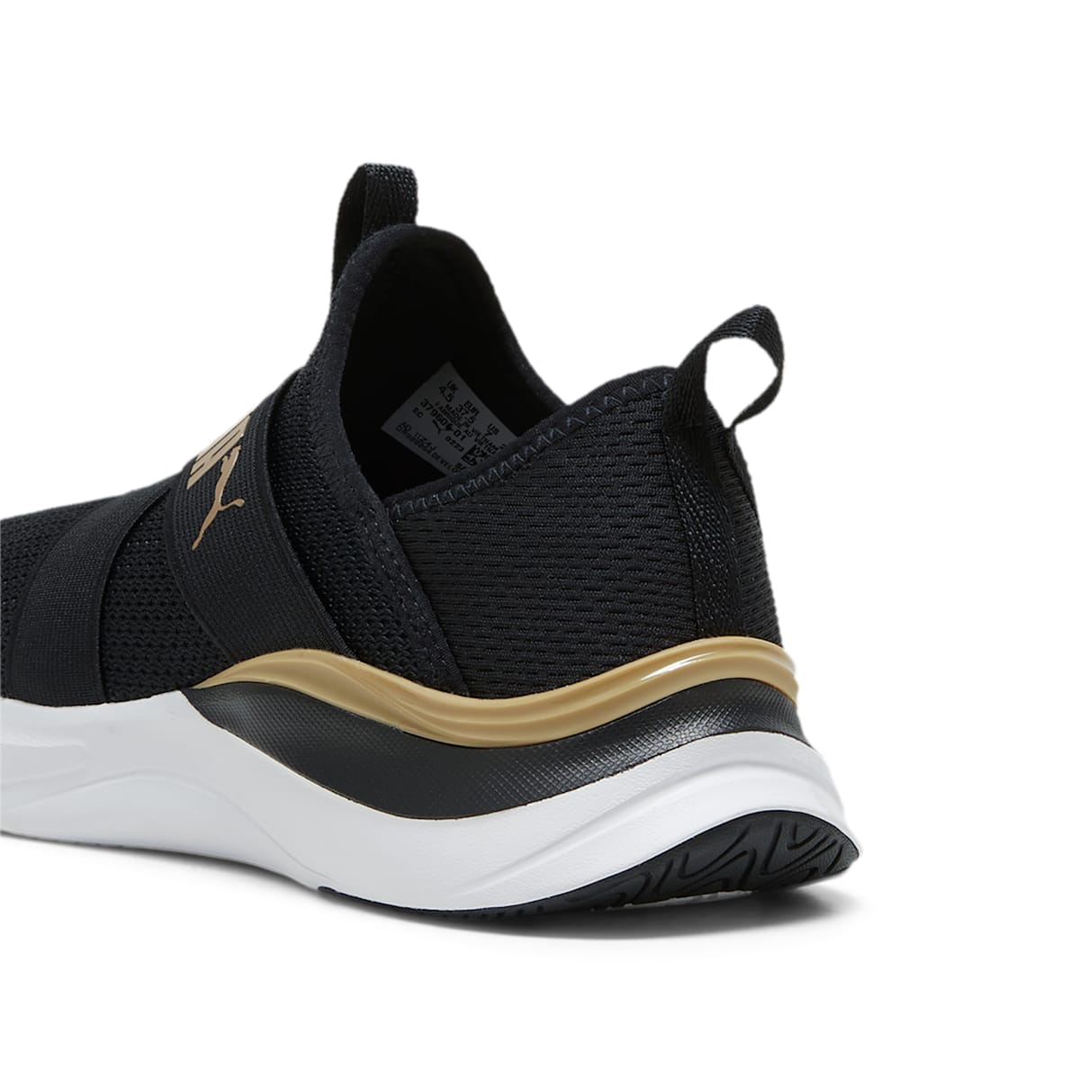 (WMNS) PUMA Softride Harmony Slip-On 'Black Gold' 379606-01