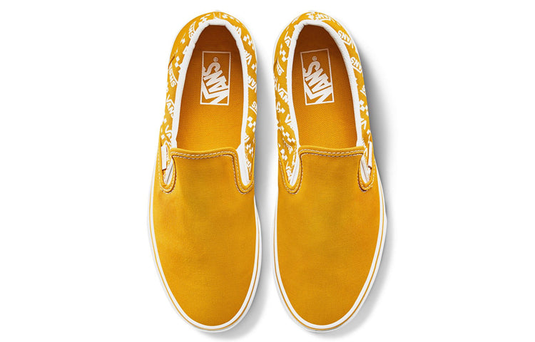 Vans Classic Slip-On 'Logo Repeat - Cadmium Yellow' VN0A4U38WL3