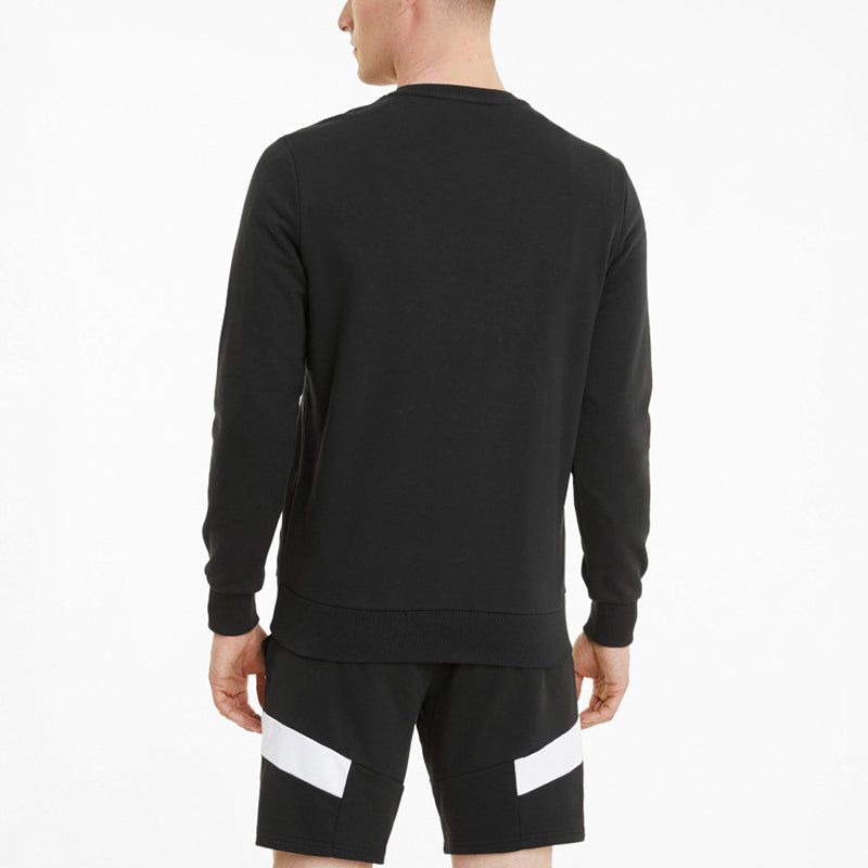 PUMA Classics Logo Crew TR Sweater 'Black White' 531366-01