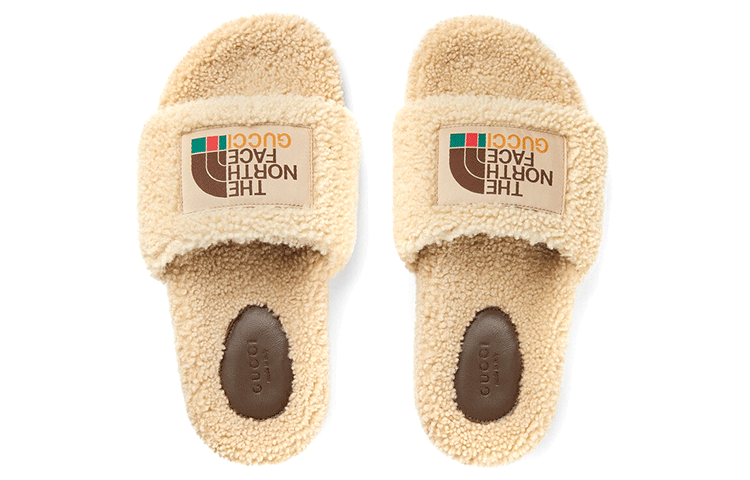 Gucci x The North Face Merino Wool Slides 'Beige' 679948-DEB00-9556
