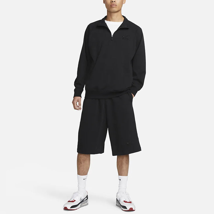 Nike Air Oversized Fleece Shorts 'Black' DX0155-010