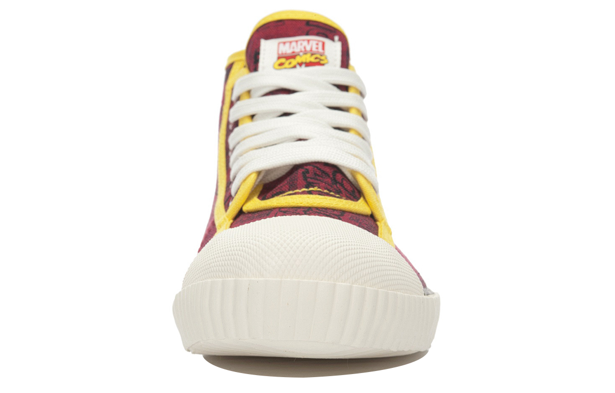 Li-Ning x MARVEL Iron Man Classic Mid Canvas Shoes 'Dark Red Yellow' ALAK089-3