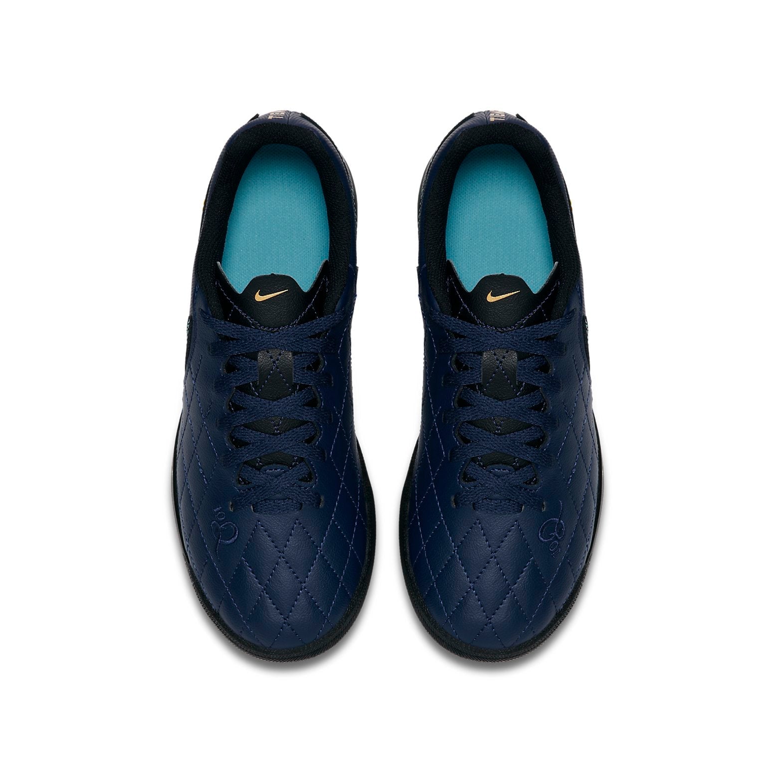 (GS) Nike TiempoX Rio 4 10R TF Turf 'Blue Black' AQ3825-440