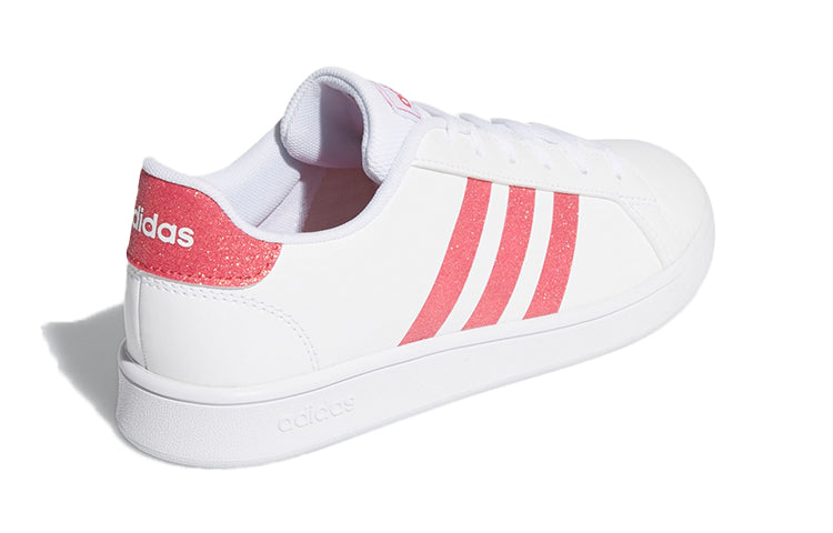 (GS) adidas Grand Court J 'White Real Pink' EG5136