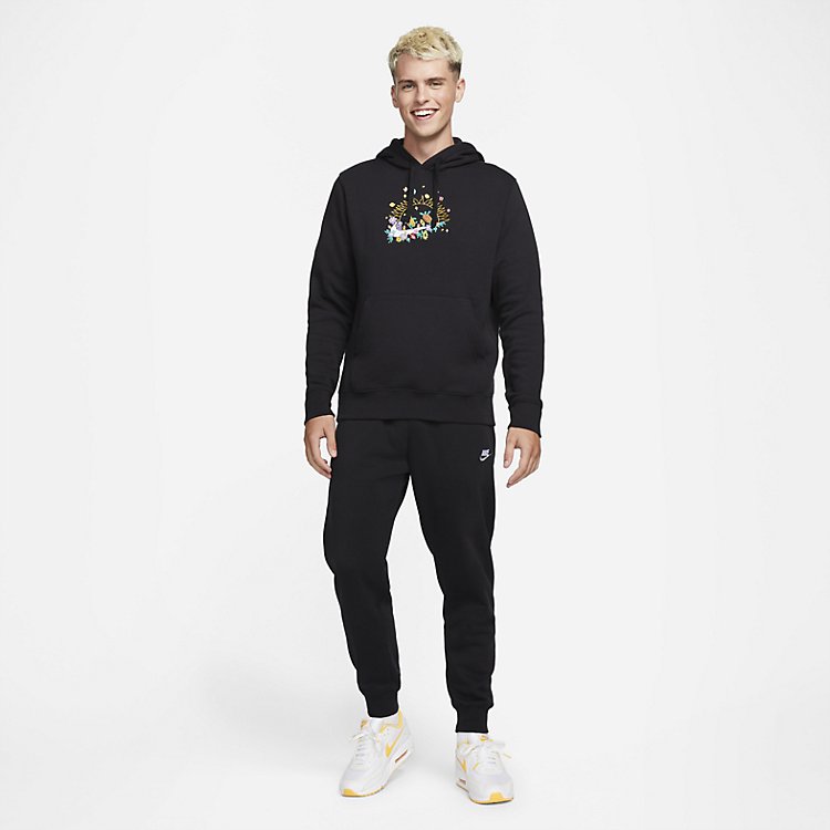 Nike Sportswear Club Fleece Pullover Hoodie 'Black' DQ3513-010
