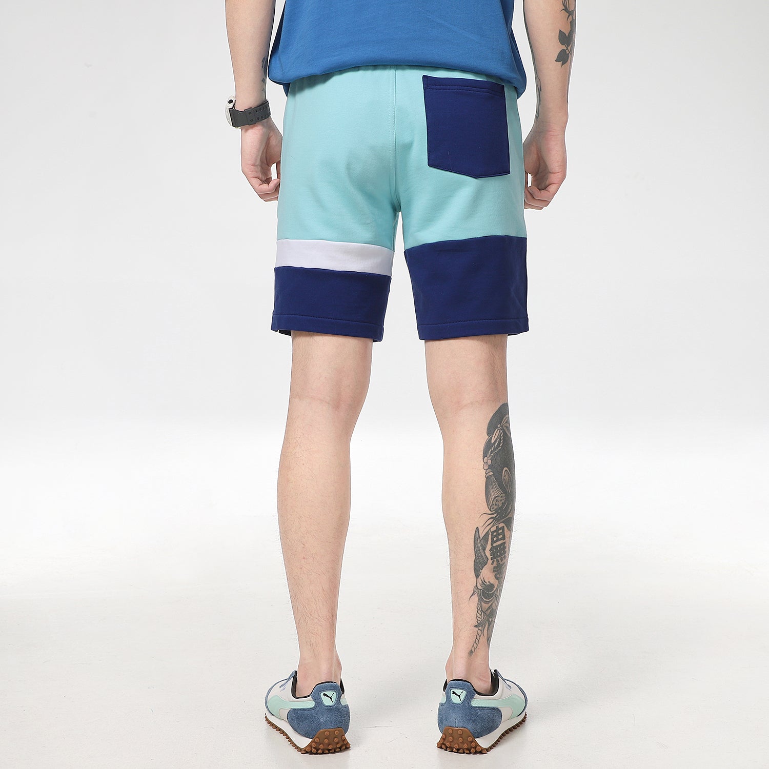 PUMA Solid Basic Shorts 'Blue Navy White' 531304-49