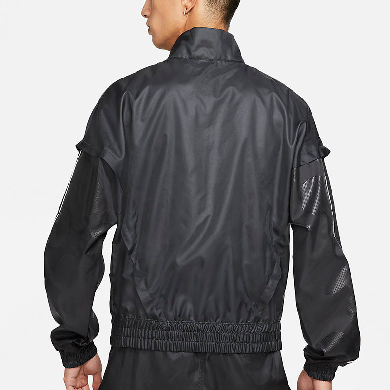Men's Nike Lwt Track Jacket Athleisure Casual Sports Woven Stand Collar Black DA5670-010