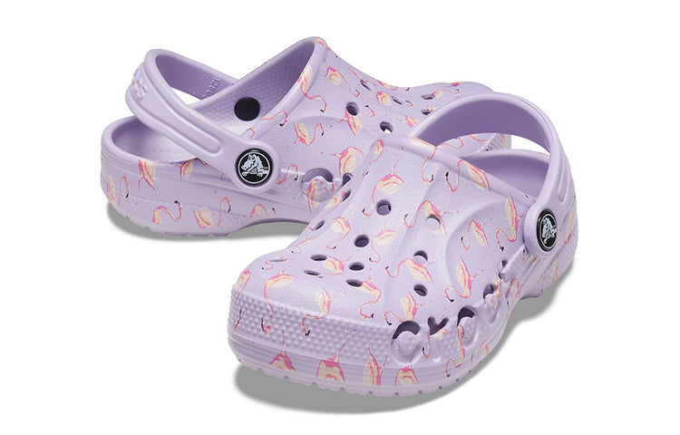 (GS) Crocs Baya Seasonal Printed Clogs 'Purple' 206180-530