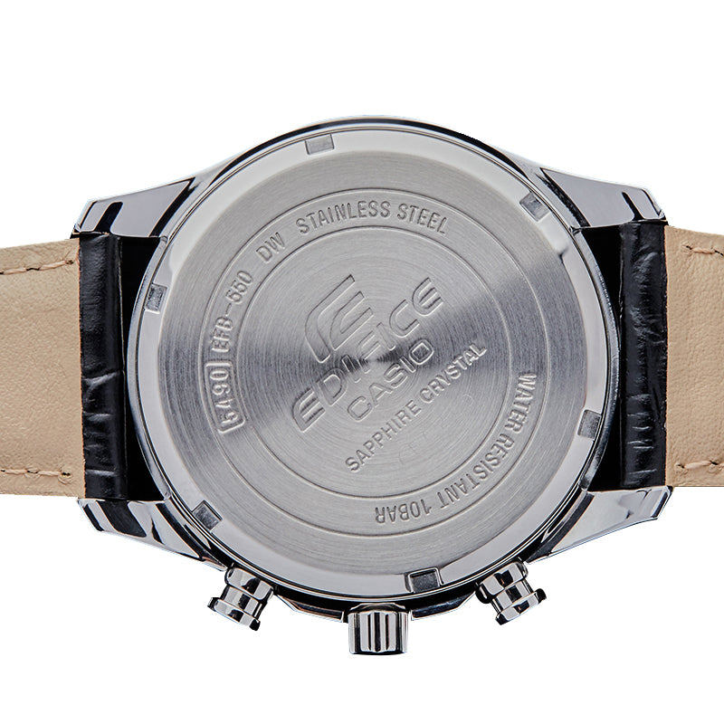 CASIO Quartz Waterproof EDIFICE Mens Black Analog EFB-550L-1AVUPR