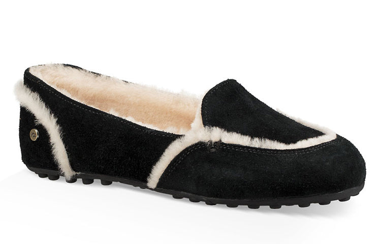 (WMNS) UGG Hailey Loafer 'Black' 1020029-BLK