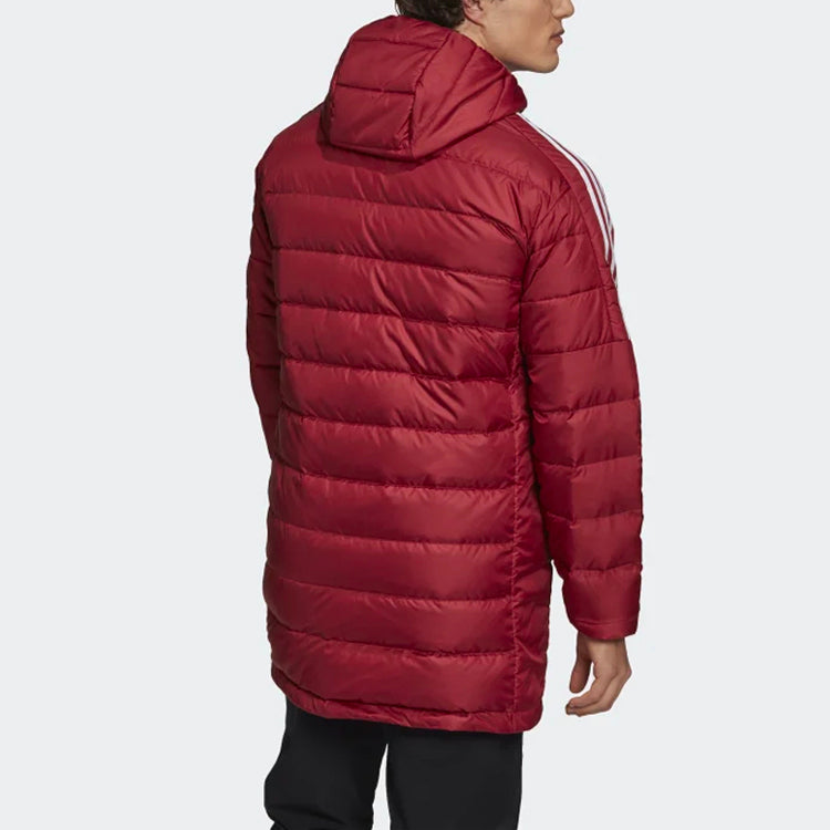adidas Winter Long Cap Down Jacket Male Red GH4606