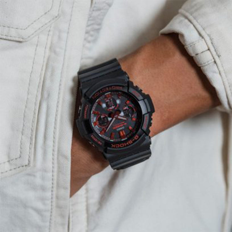 CASIO Digital-Analog 'Black Red' GAW-100BNR-1A