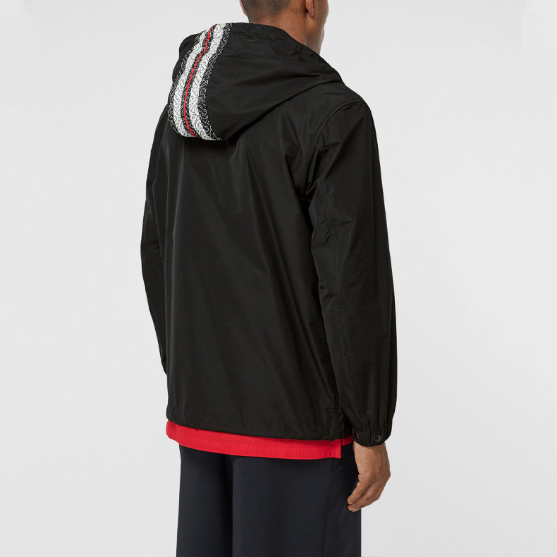 Men's Burberry Logo Jacket Black 8027683
