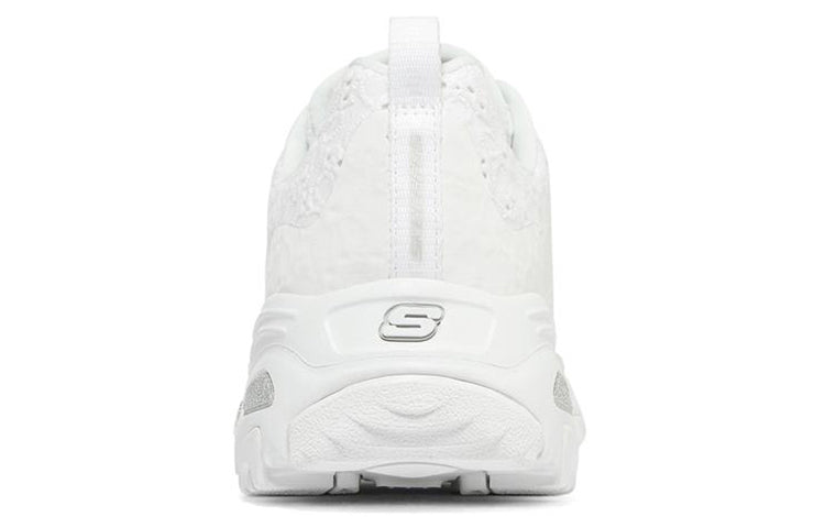 (WMNS) Skechers DLites 1.0 'White Silver' 896090-WSL