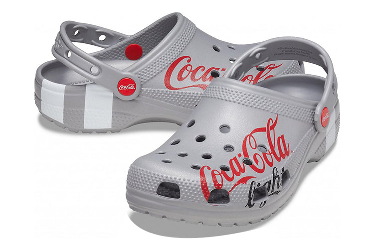 Coca Cola x Crocs Crossover Light X Outdoor Flat Heel Casual Sports Unisex Gray Sandals 207220-030