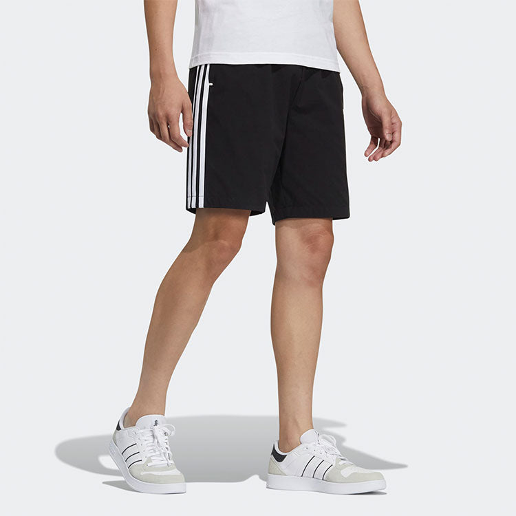 adidas neo Logo Printing Stripe Casual Sports Shorts Black GP4912