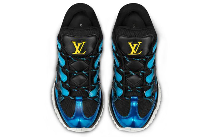 LOUIS VUITTON Zig Zag Sneakers 'Black Blue' 1A49AN