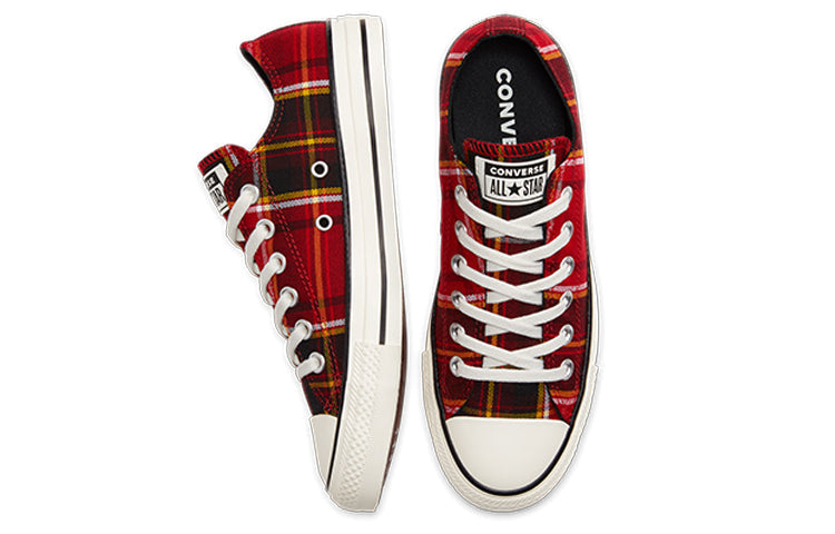 (WMNS) Converse Chuck Taylor All Star Red Plaid Sneakers 'Red Black' 568926C