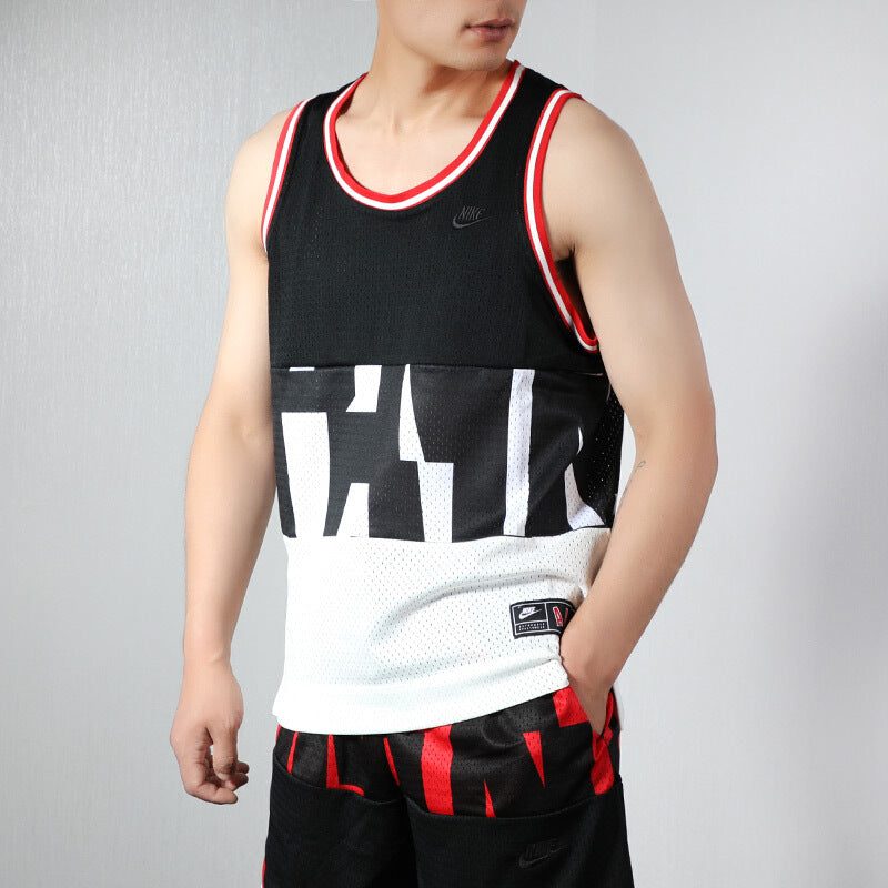 Nike Air Mesh Basketball Sports Top Men Black AR1844-010