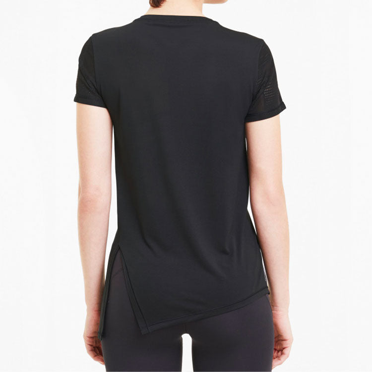 (WMNS) PUMA Studio Lace Training T-Shirt 'Black' 519509-02