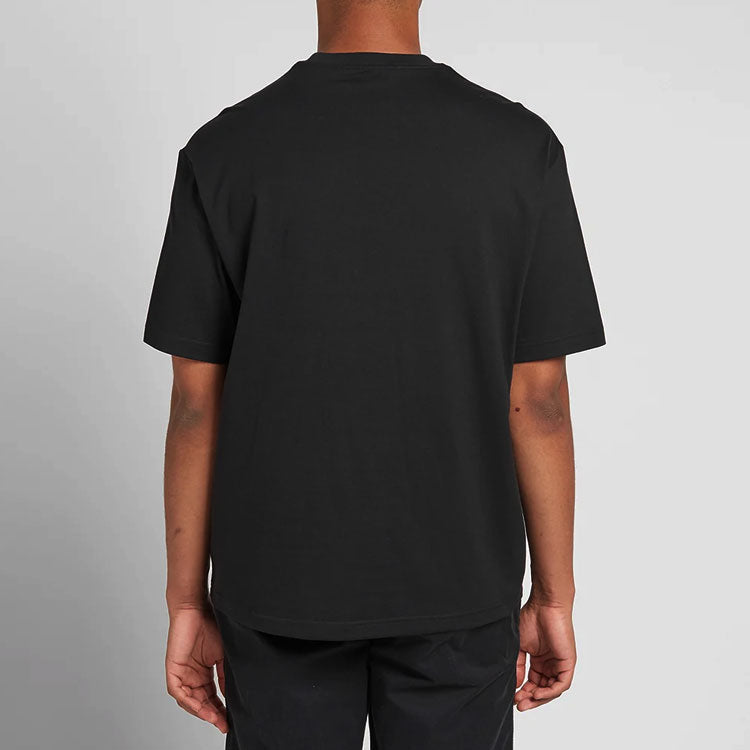Men's Y-3 Irregular Pattern Short Sleeve Black T-Shirt FJ0332