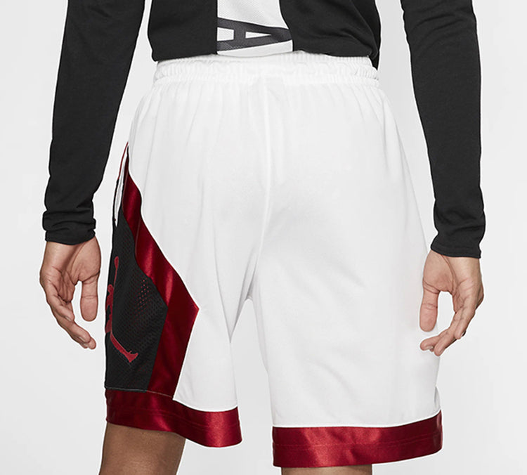 Air Jordan Jumpman Diamond Mesh Splicing Basketball Shorts White AV3207-100