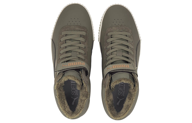 (WMNS) PUMA Carina Mid Winterized 'Green White' 374140-02