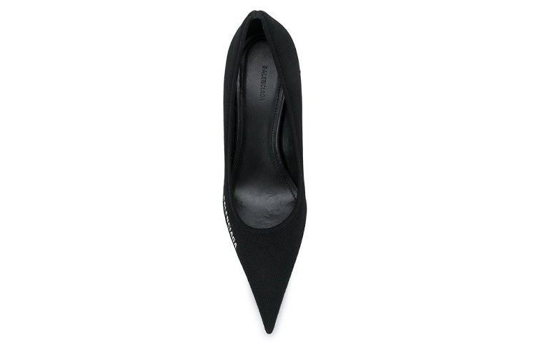 (WMNS) Balenciaga Knife Knit 80mm Pump Heels 'Black' 628602W18021090