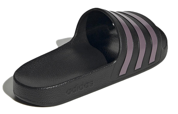 (WMNS) adidas Adilette Aqua 'Black Purple' GX4279