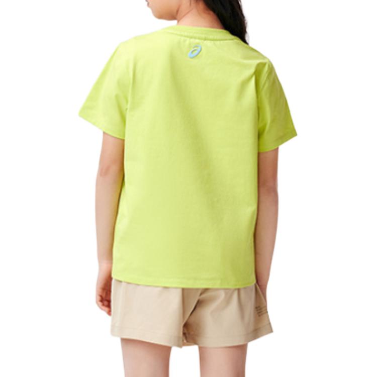 (GS) ASICS Colorful Logo T-Shirt 'Green' 332241173084-752