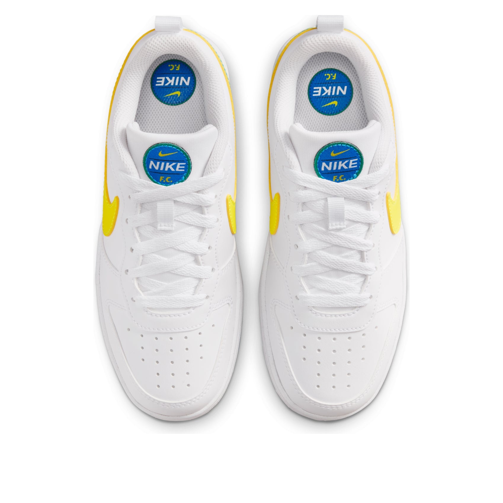 (GS) Nike Court Borough Low 'White Soar Sonic Yellow' IR3997-100