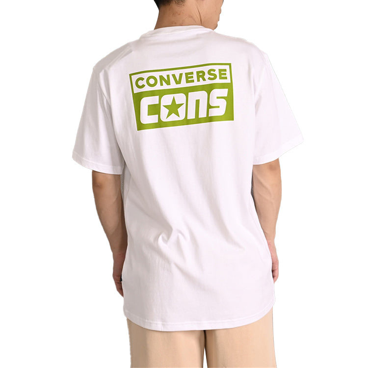 Converse CONS Graphic T-Shirt Asia Sizing 'White Green' 10021134-A10